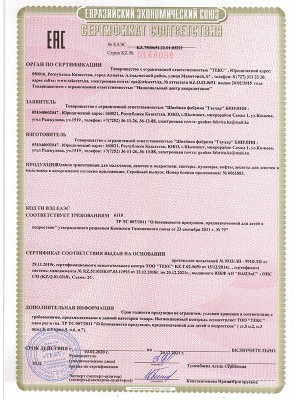 Сертификат соответствия №ЕАЭС KZ.7500651.22.01.03.221, Серия KZ №0148098